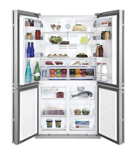 Beko GNE114632X side-by-side refrigerator Freestanding Stainless steel – image 2