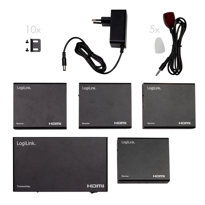 LogiLink HD0031 AV extender AV transmitter & receiver Black – image 6