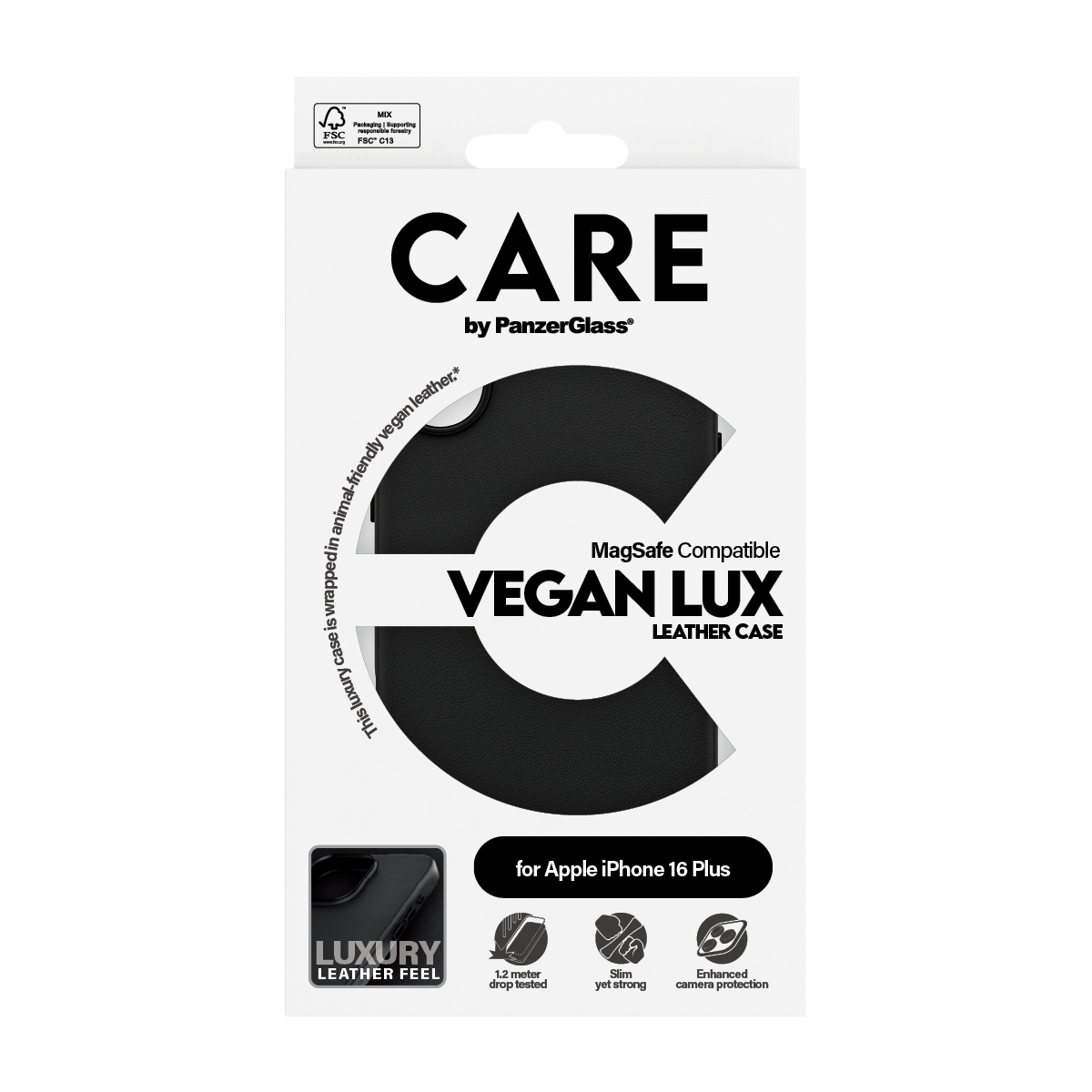 PanzerGlass CARE™ by PanzerGlass® Urban Combat Vegan Leather Case iPhone 16 Plus – image 3
