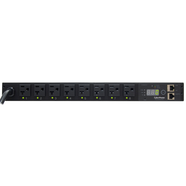 CyberPower PDU20SWT8FNET power distribution unit (PDU) 8 AC outlet(s) 1U Black – image 3