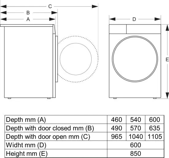 Gorenje G400 WG484A3P1B washing machine Front-load – image 3