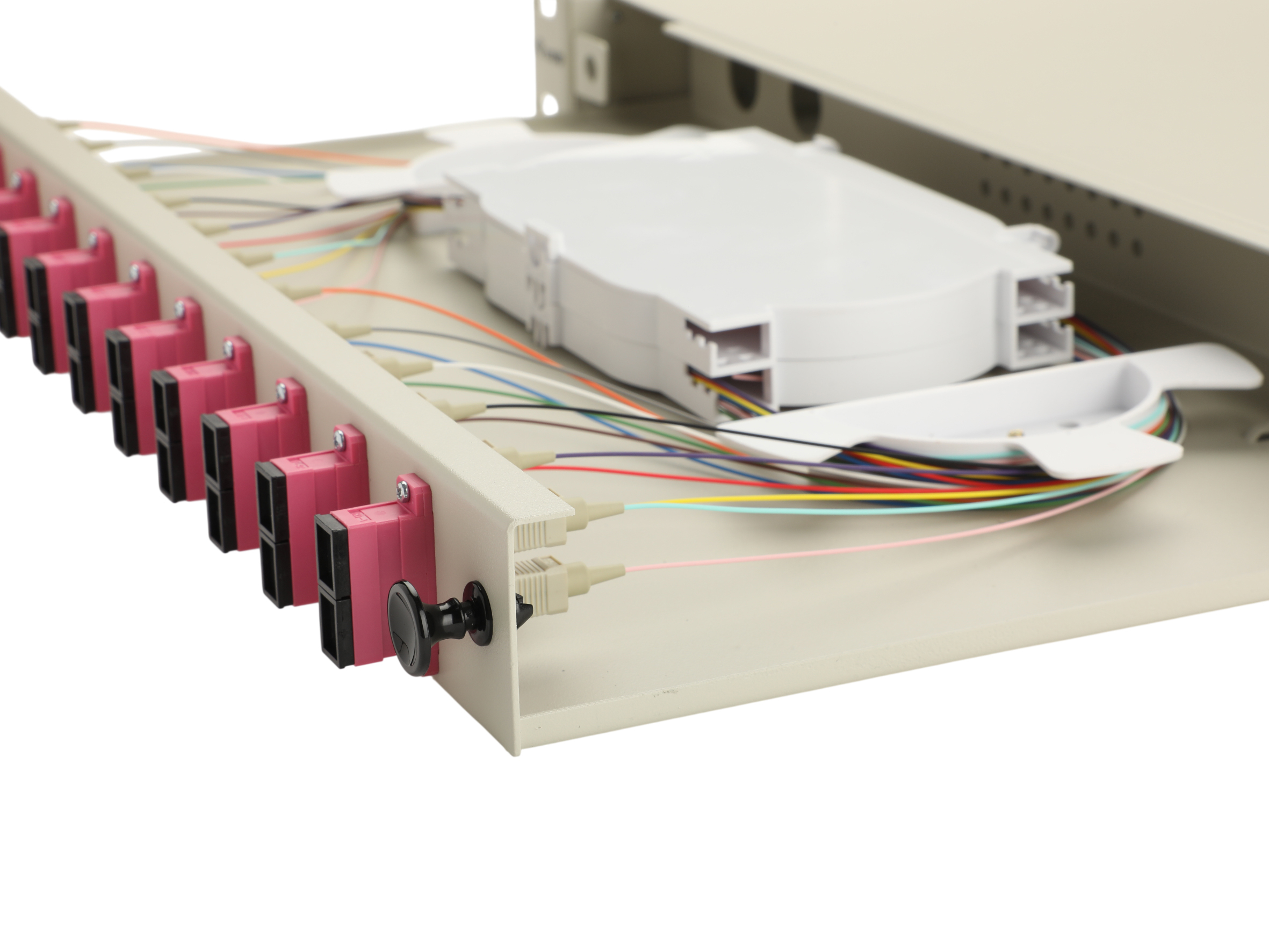 Equip LWL-Spleißkasten 12-Port SC-Duplex OM4 1U komplett  gr