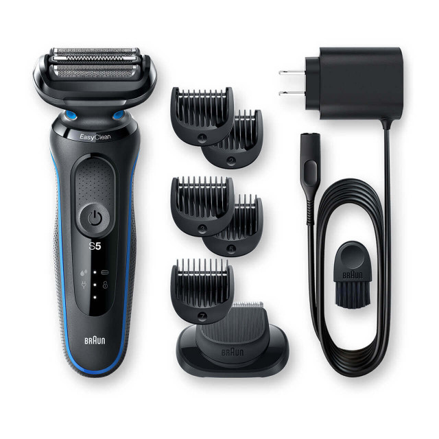 Braun Series 5 5020S men's shaver Rotation shaver Trimmer Black, Blue – image 2