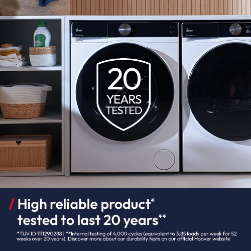 Hoover HBWQD4106BL10J80 washer dryer Freestanding Front-load Black – image 9