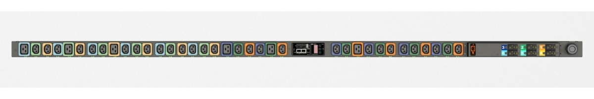 Vertiv Geist MNS3EGW1-36PT63-3PS56B0A10-S-A power distribution unit (PDU) 36 AC outlet(s) 0U Black