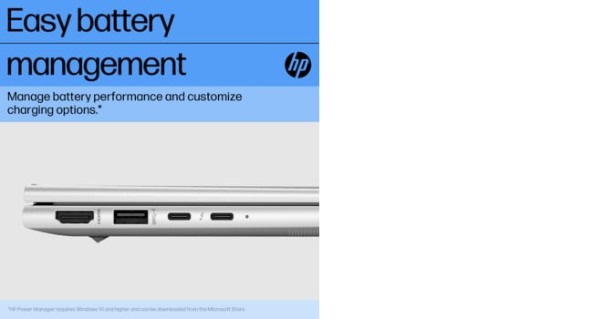 HP EliteBook 865 16 G10 AMD Ryzen™ 7 PRO 7840U Laptop 40.6 cm (16″) WUXGA 32 GB DDR5-SDRAM 1 TB SSD Wi-Fi 6E (802.11ax) Windows 11 Pro Silver image 17