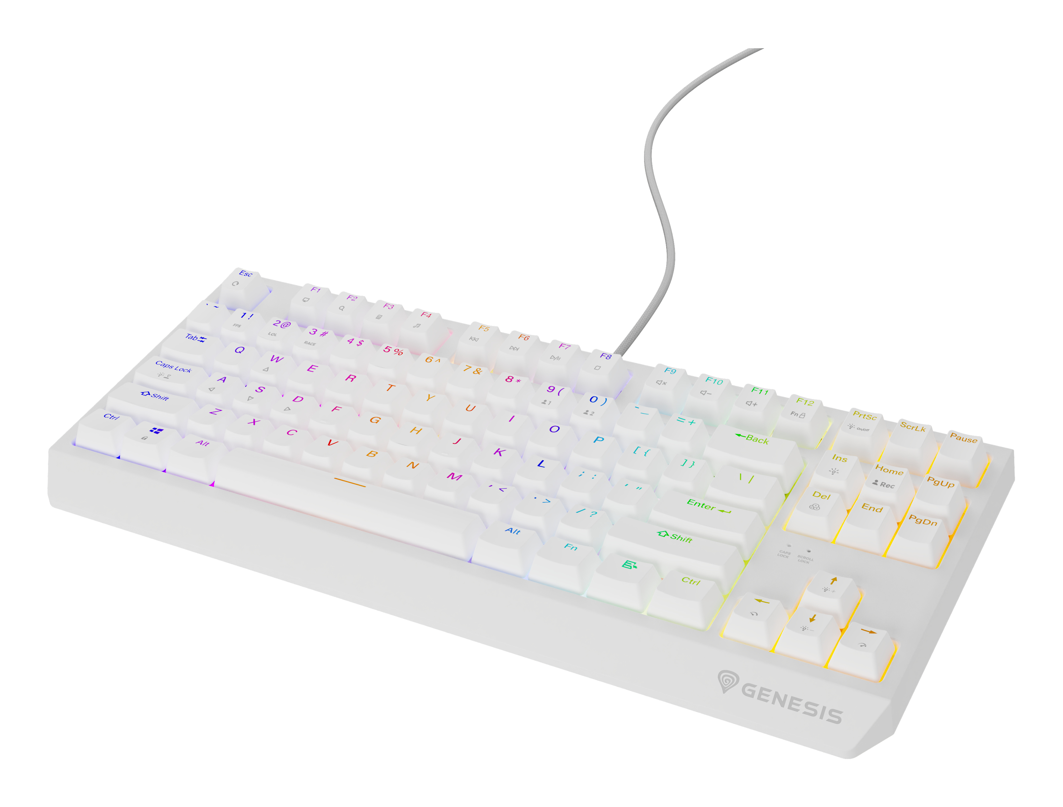 GENESIS Thor 230 TKL keyboard Gaming USB QWERTY US English White