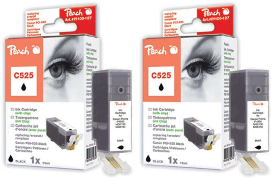 Peach 318858 ink cartridge 2 pc(s) Black