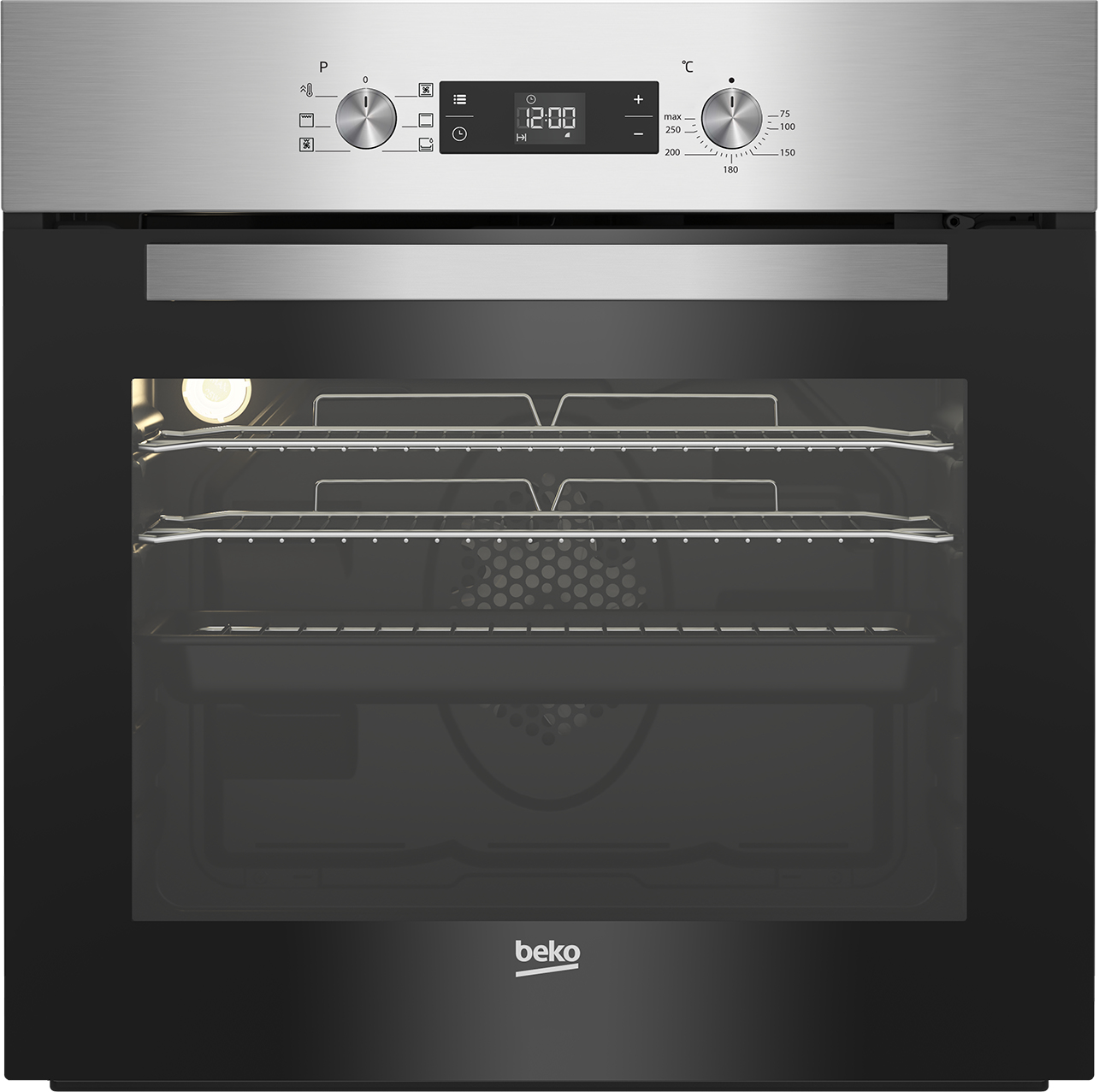 Beko QSE225X Multi-function Built-in Oven & Induction Hob Pack