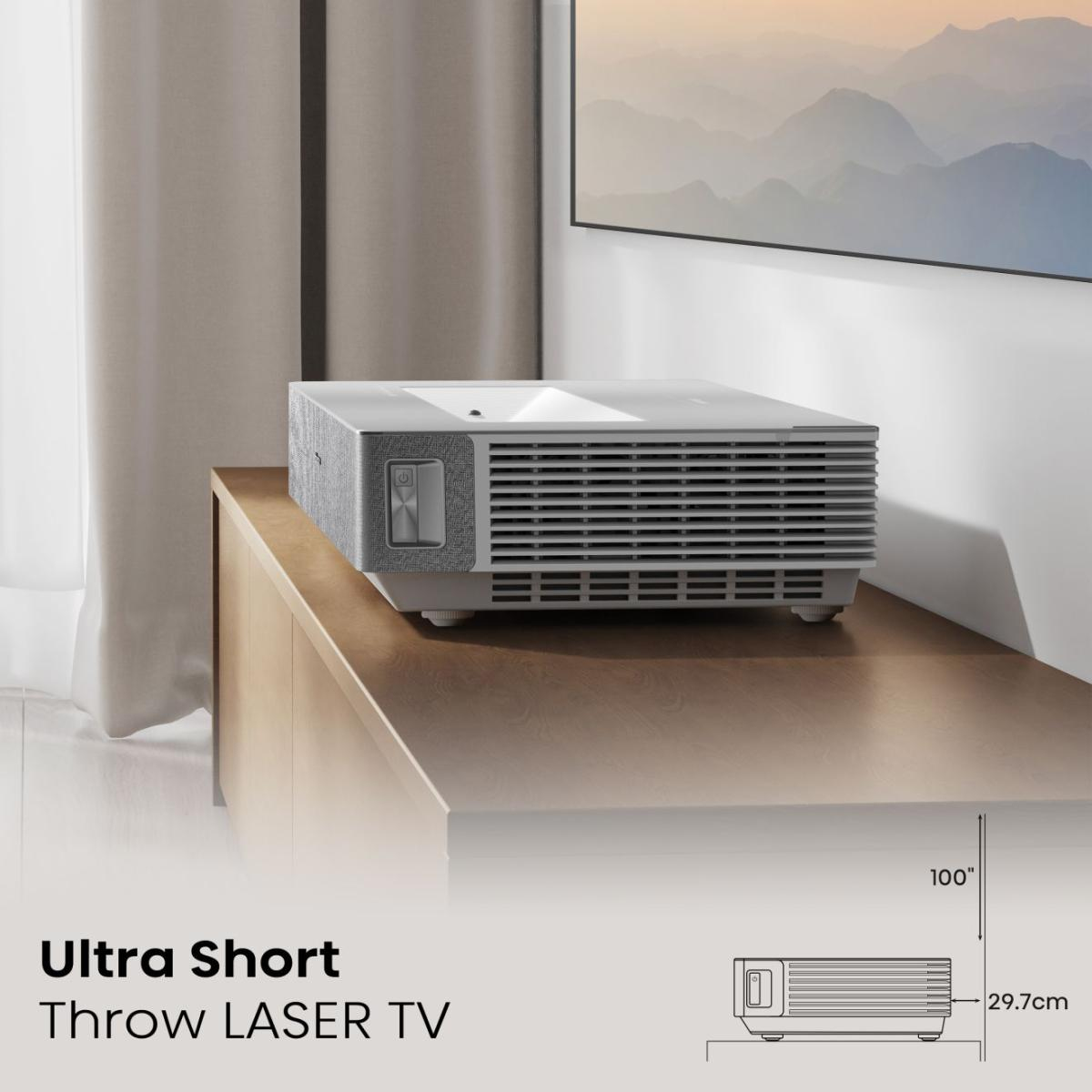 Hisense 120L5HA projection TV Ultra short throw projector 2700 ANSI lumens DLP UHD 4K (3840x2160) Silver, White – image 9