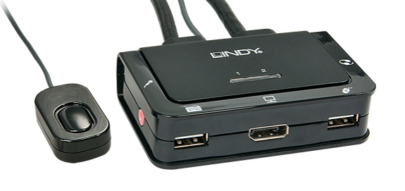 Lindy 42343 KVM switch Black