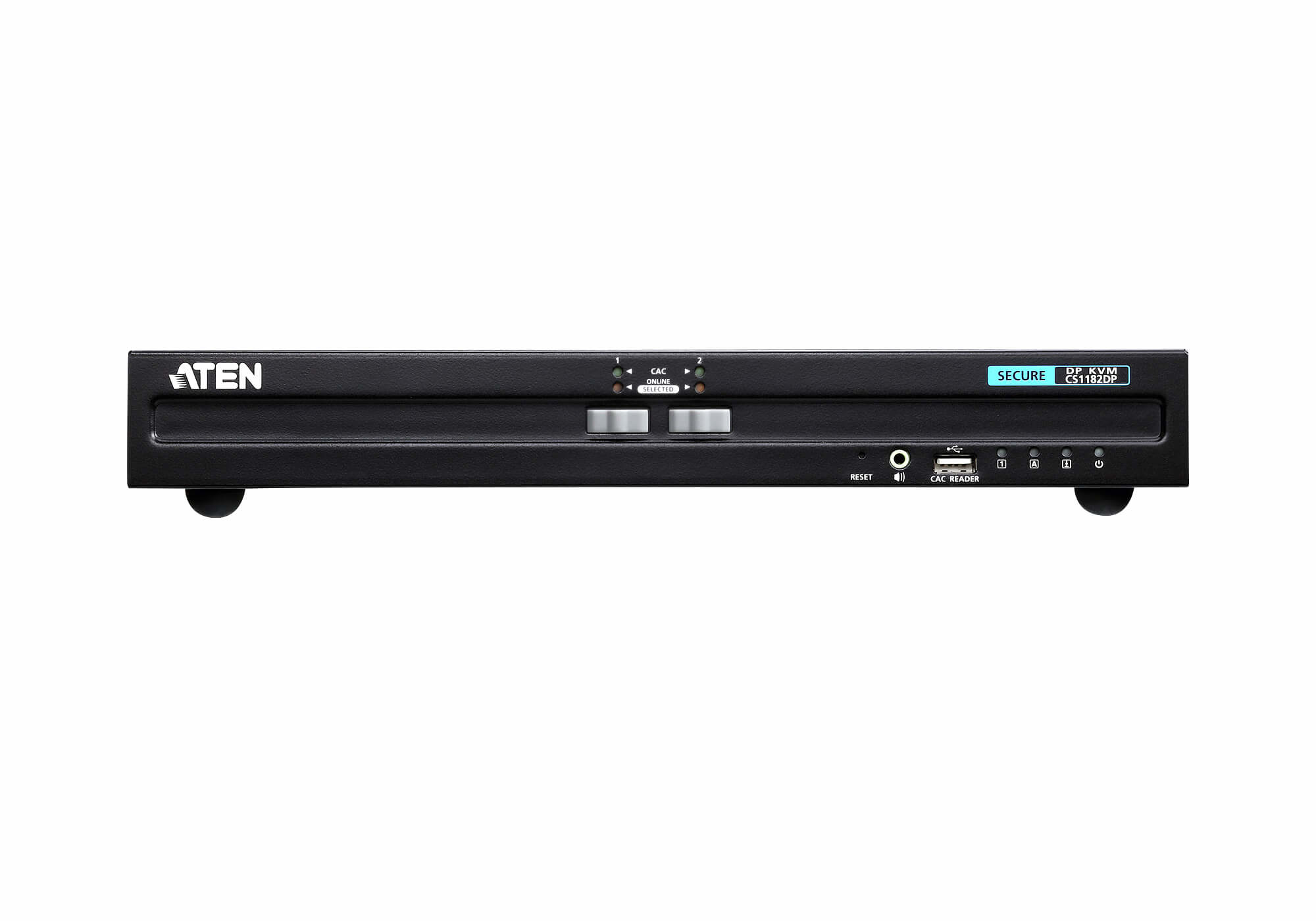 ATEN CS1182DP-AT-X KVM switch Rack mounting Black – image 1