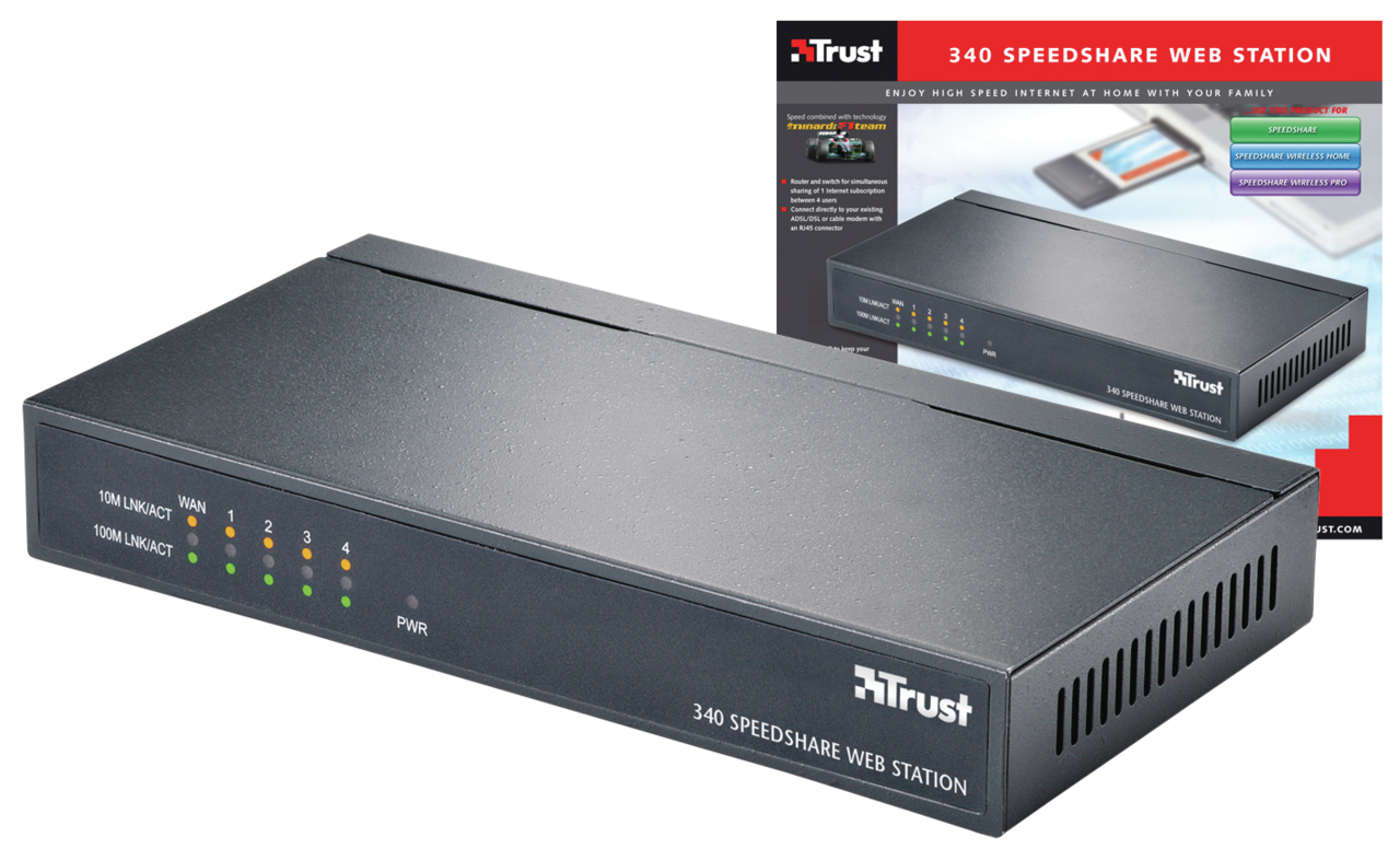 Trust 340 SPEEDSHARE WEB STATION (ROUTER)