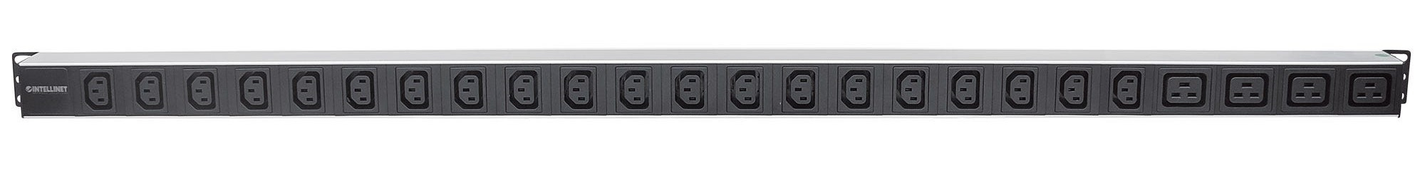 Intellinet Vertical Rackmount 24-Output Power Distribution Unit (PDU), 20 x C13 & 4 x Output C19, Removable Power Cable, Rear C20 Input – image 3
