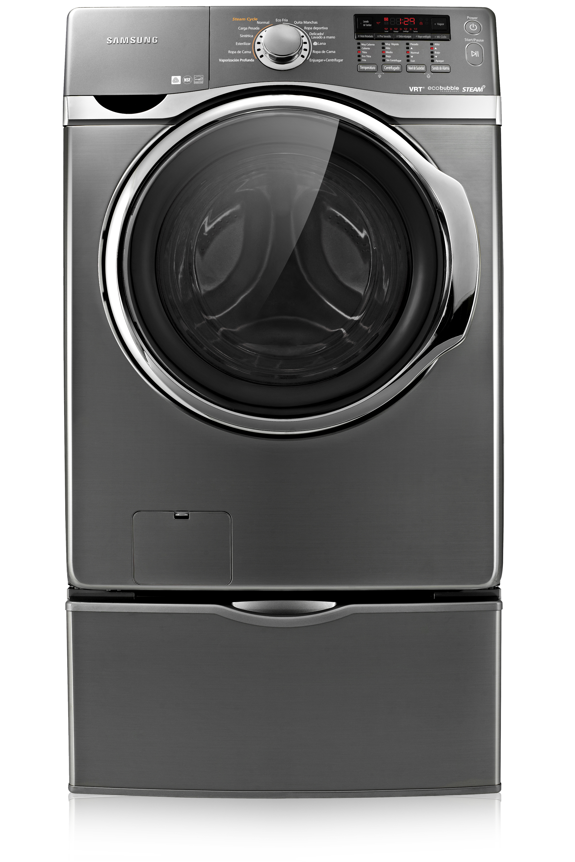 Samsung WF431ABP washer dryer Freestanding Front-load Silver