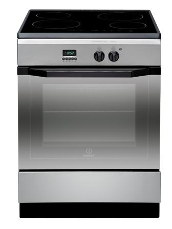 Indesit I6I6C6A.T(X)/FR cooker Freestanding cooker Electric Stainless steel