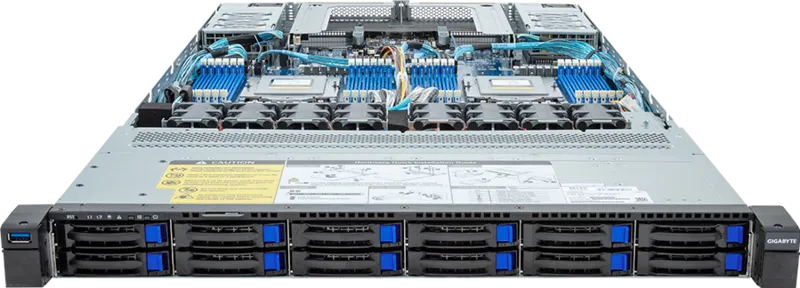 GIGABYTE R183-Z92-AAV3 LGA 6096 Rack (1U) Black, Steel – image 2