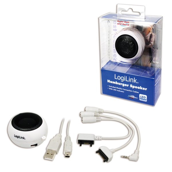 LogiLink SP0011 portable/party speaker White – image 2