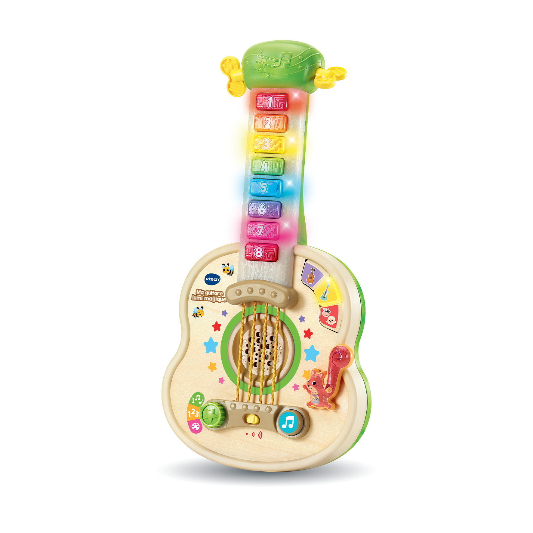 VTech Lumi Magique Guitar (لعبة خشبية معتمدة من FSC)