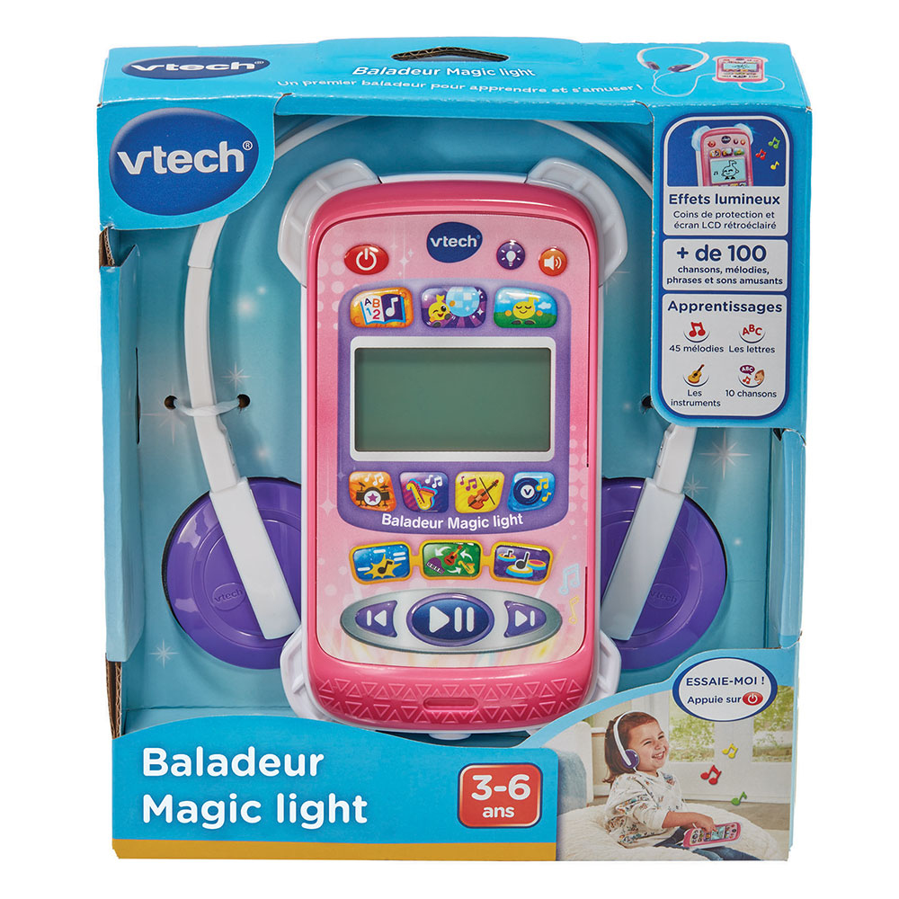 صورة VTech 569255 مشغل MP3/MP4 للأطفال وردي فاتح
