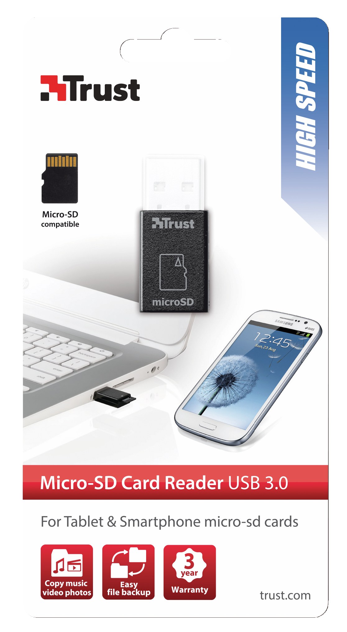 Trust 19978 card reader USB 3.2 Gen 1 (3.1 Gen 1) Internal Black – image 3