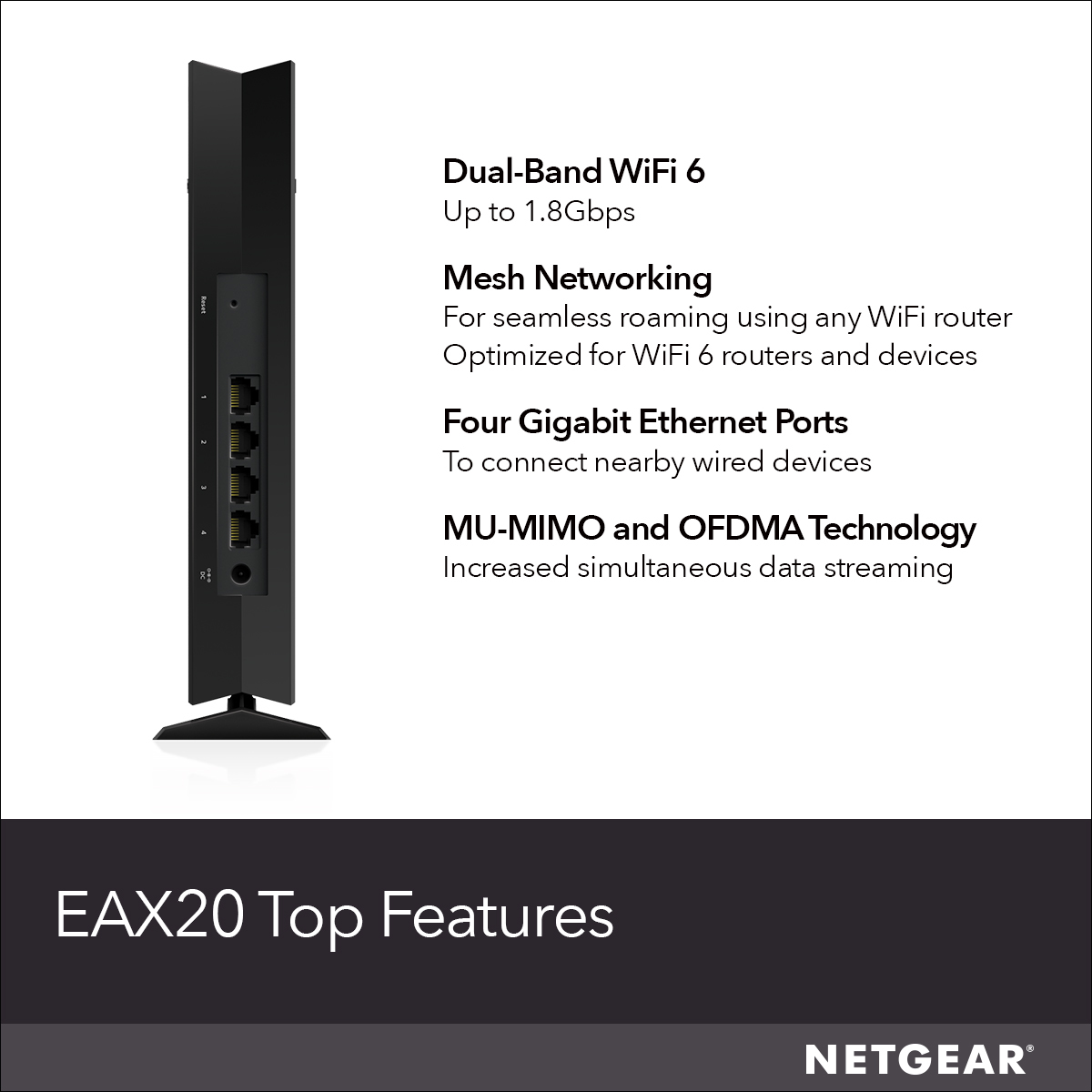 NETGEAR 4PT AX1800 WIFI MESH EXTENDER – image 9