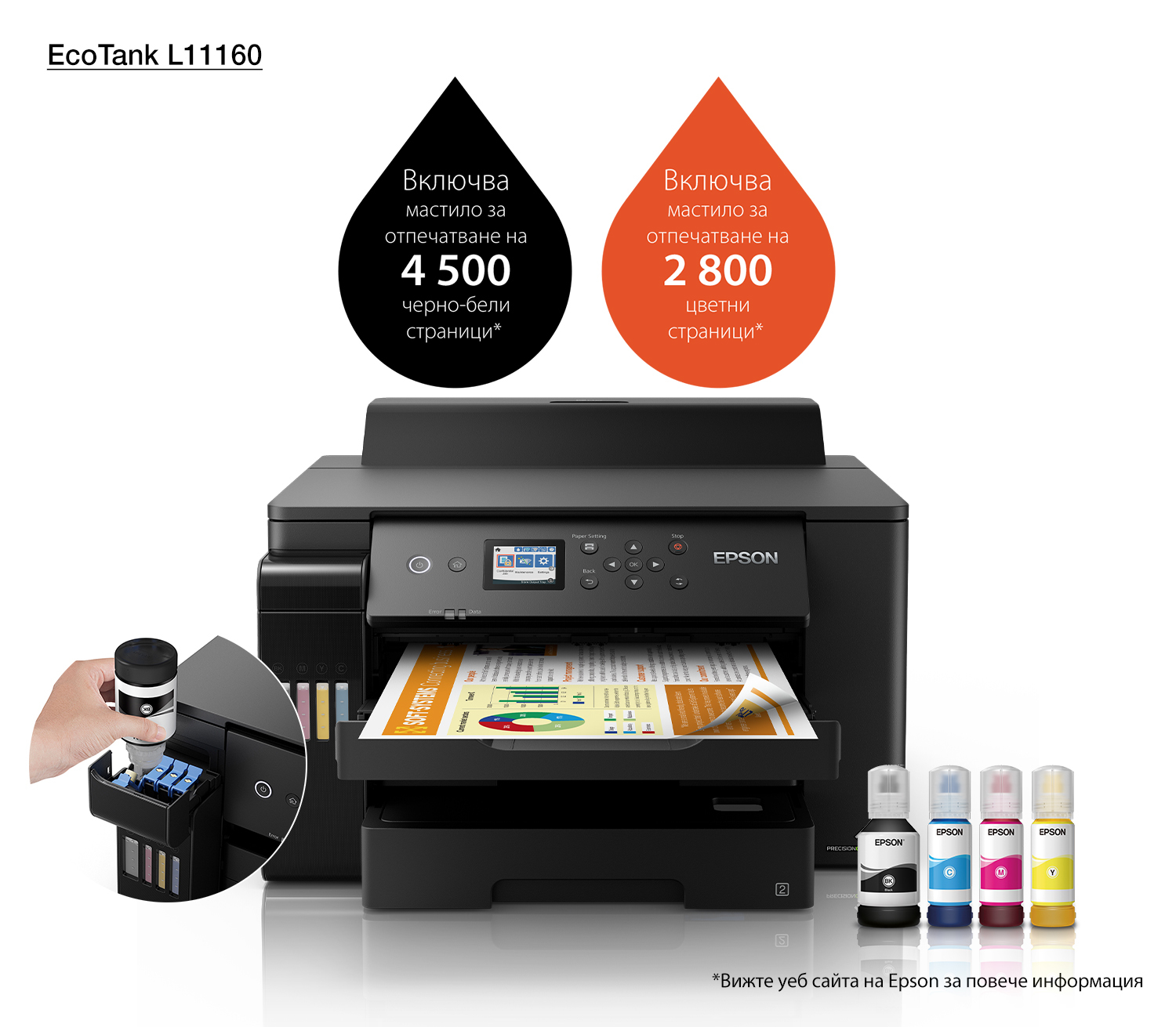 Epson EcoTank L1116 inkjet printer Colour – image 3