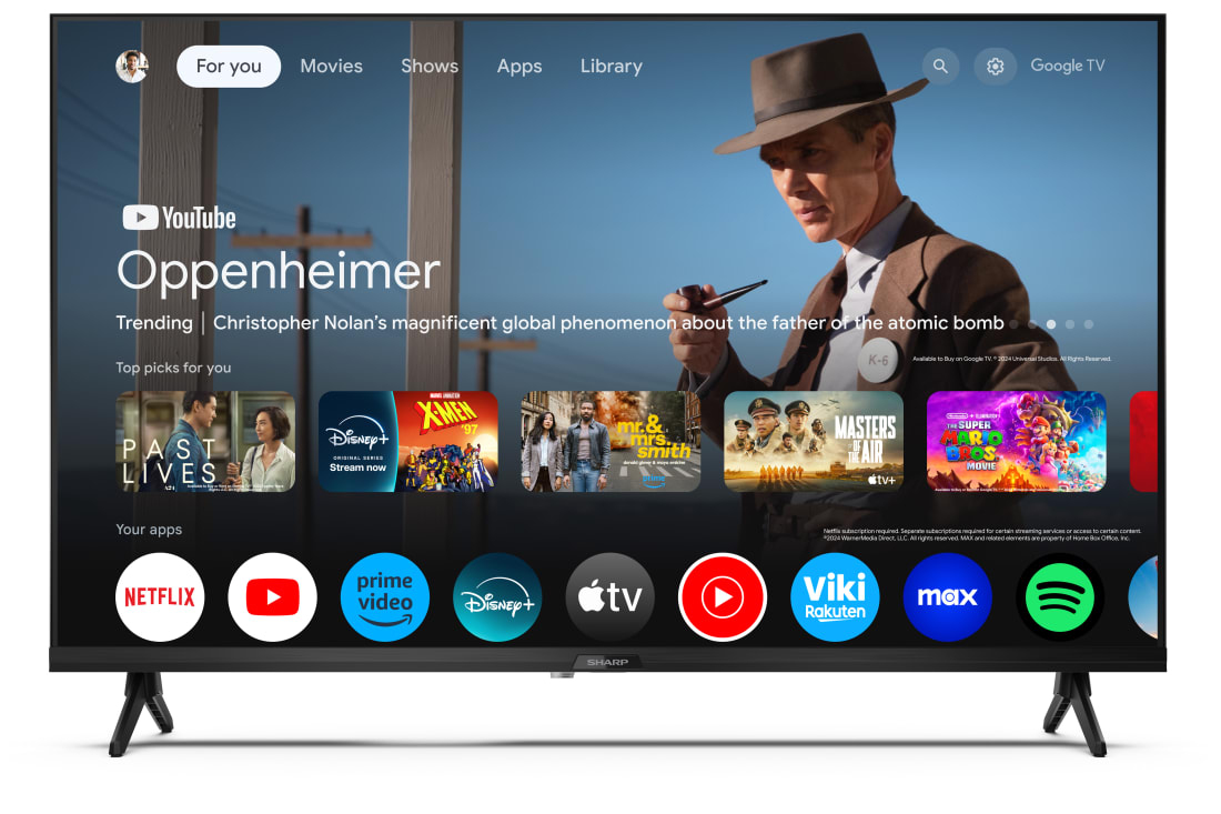 Sharp TV Smart 32 pollici HD LED Google TV 32GF2265E Nero — photo 2