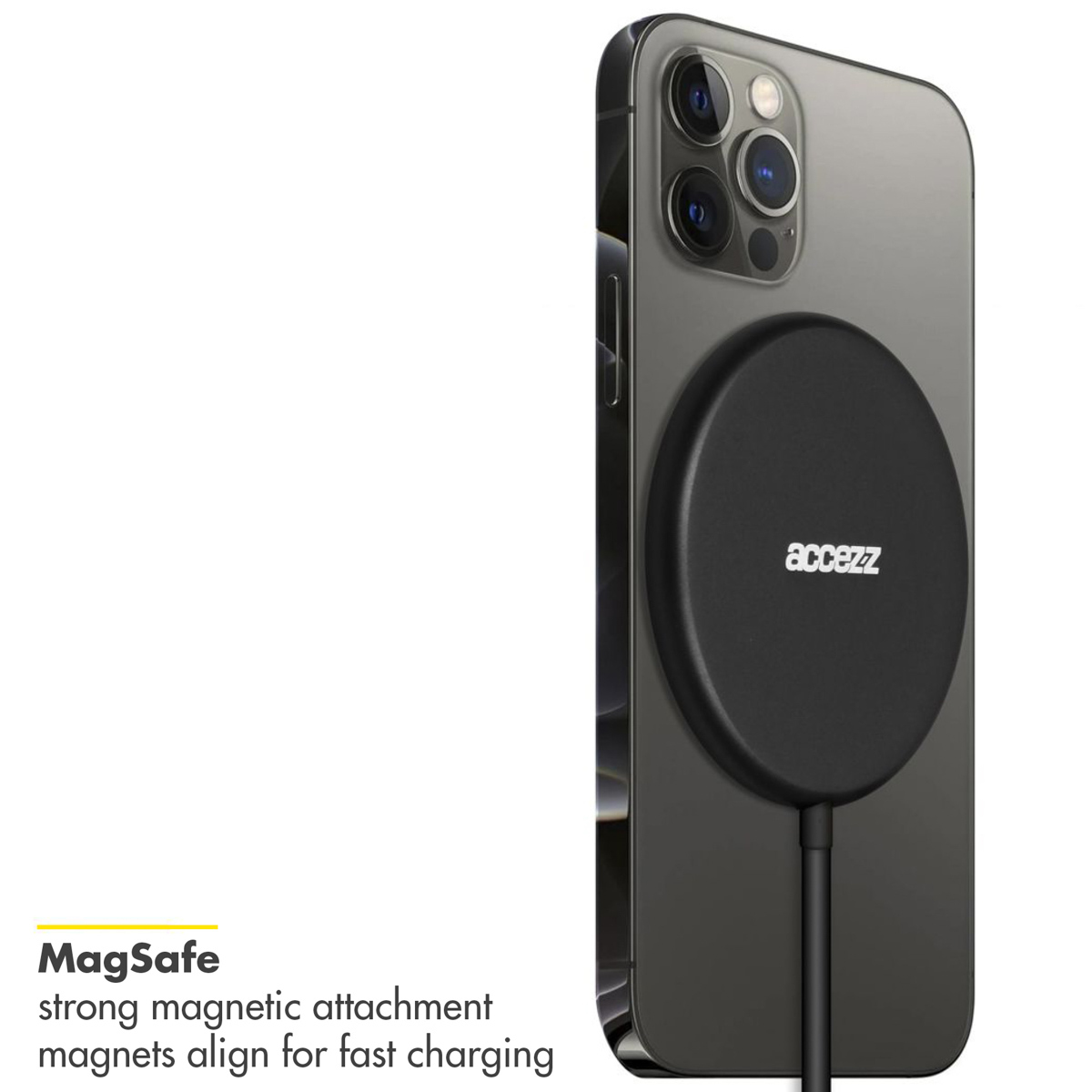 Accezz WIRELESSCHARGER50252701 mobile device charger Smartphone Black USB Wireless charging Fast charging Indoor – image 6