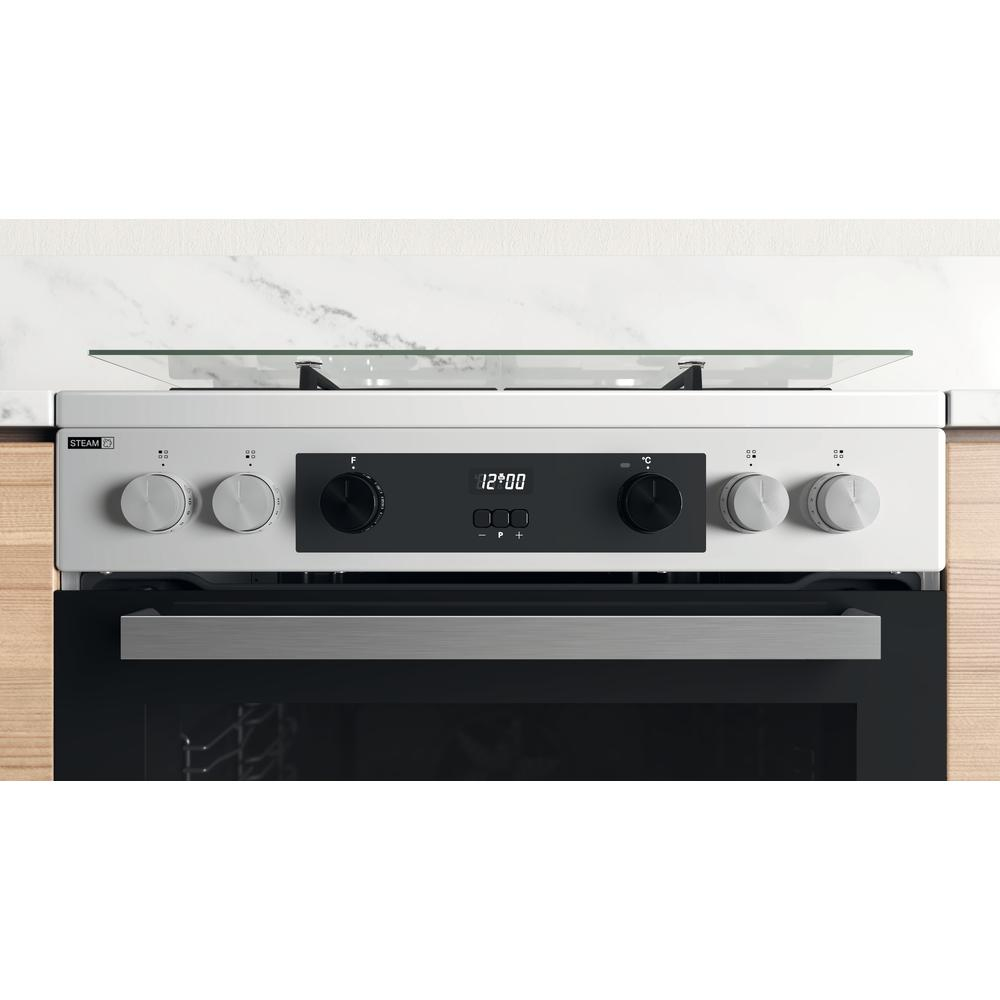 Whirlpool WS68G8CHW/E Freestanding cooker Electric Gas Black, Stainless steel – image 9