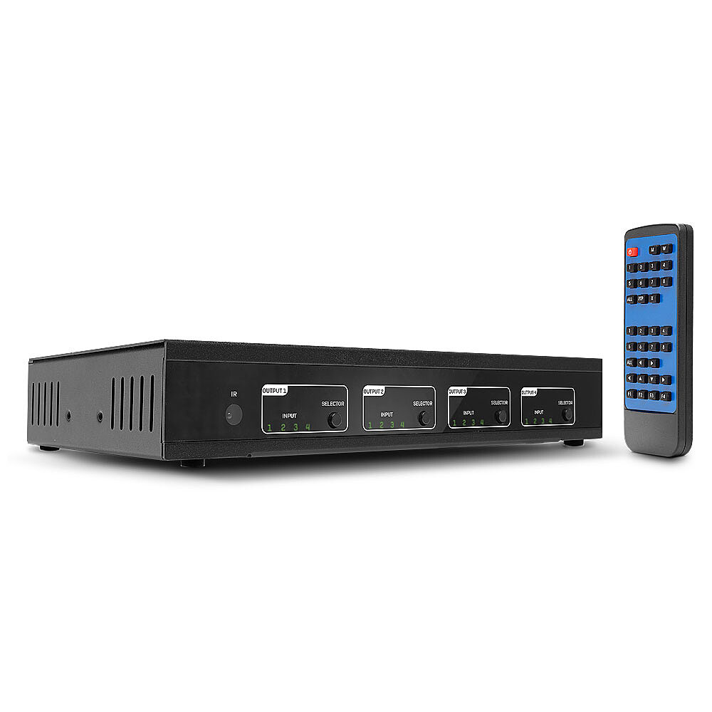 Lindy 4x4 HDMI 18G Matrix Switch with Audio – image 1