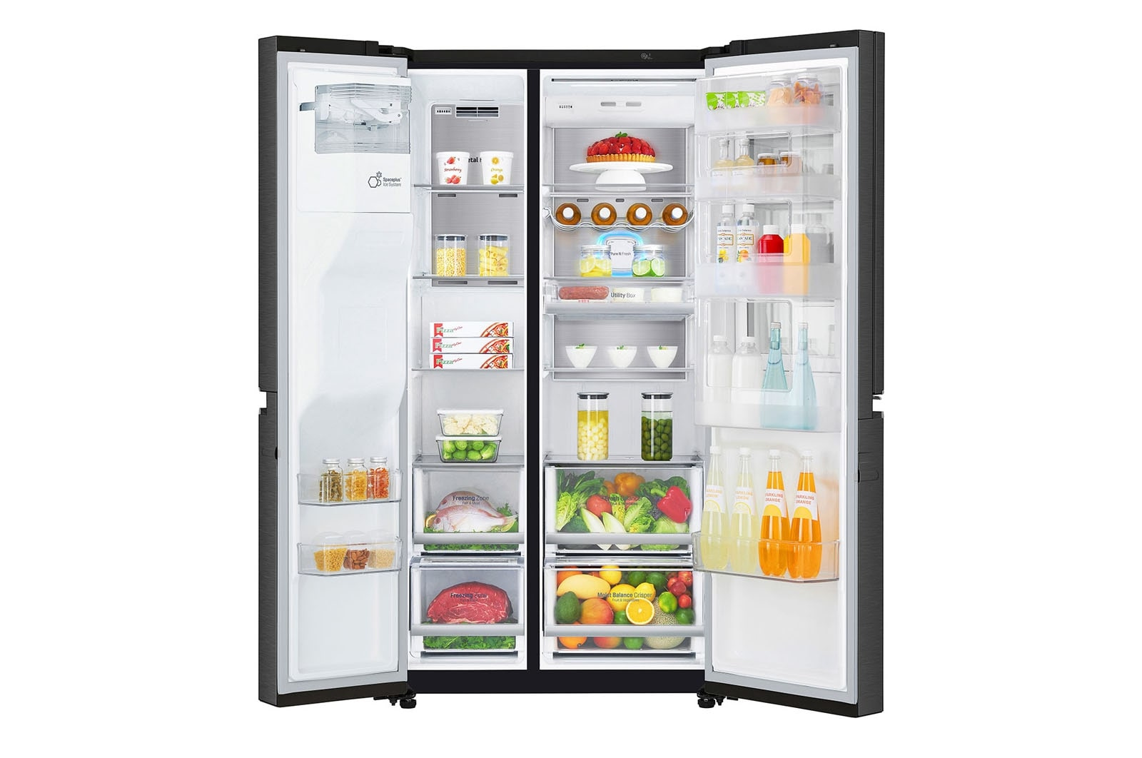 LG GSX960MCCZ side-by-side refrigerator Freestanding – image 4
