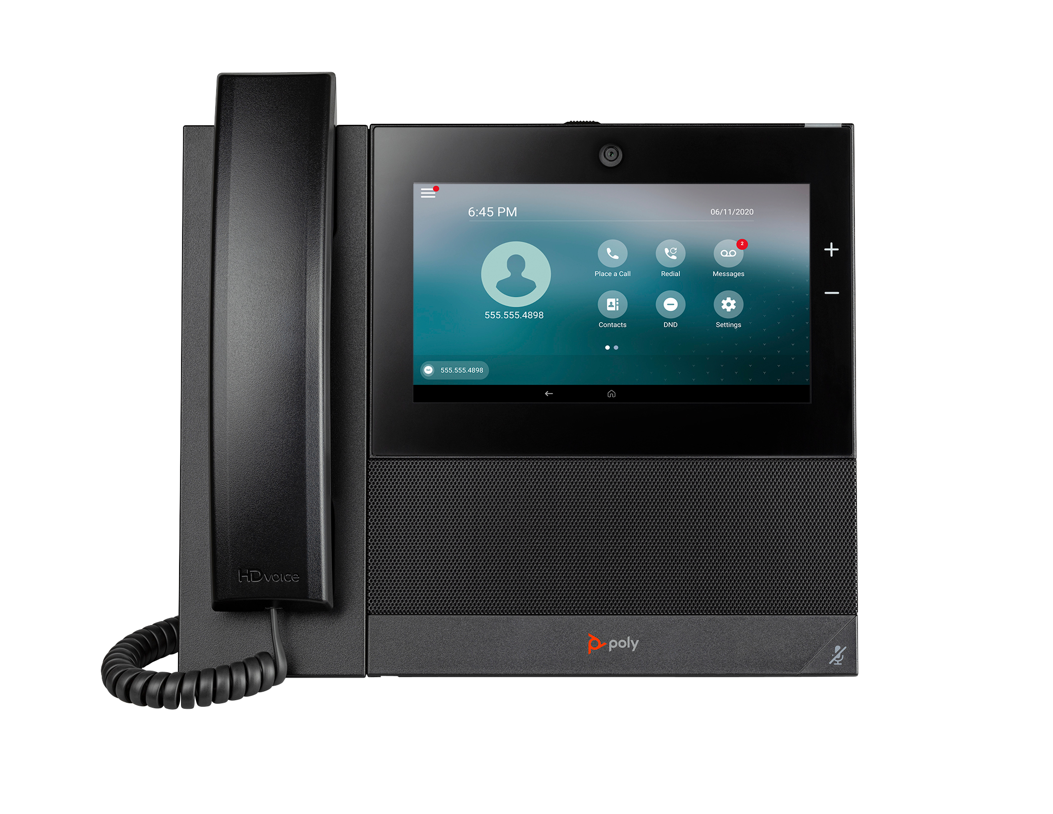 HP Poly CCX 700 Business Media Phone with Open SIP and PoE-enabled. Product type: IP Phone, Product colour: Black, Handset