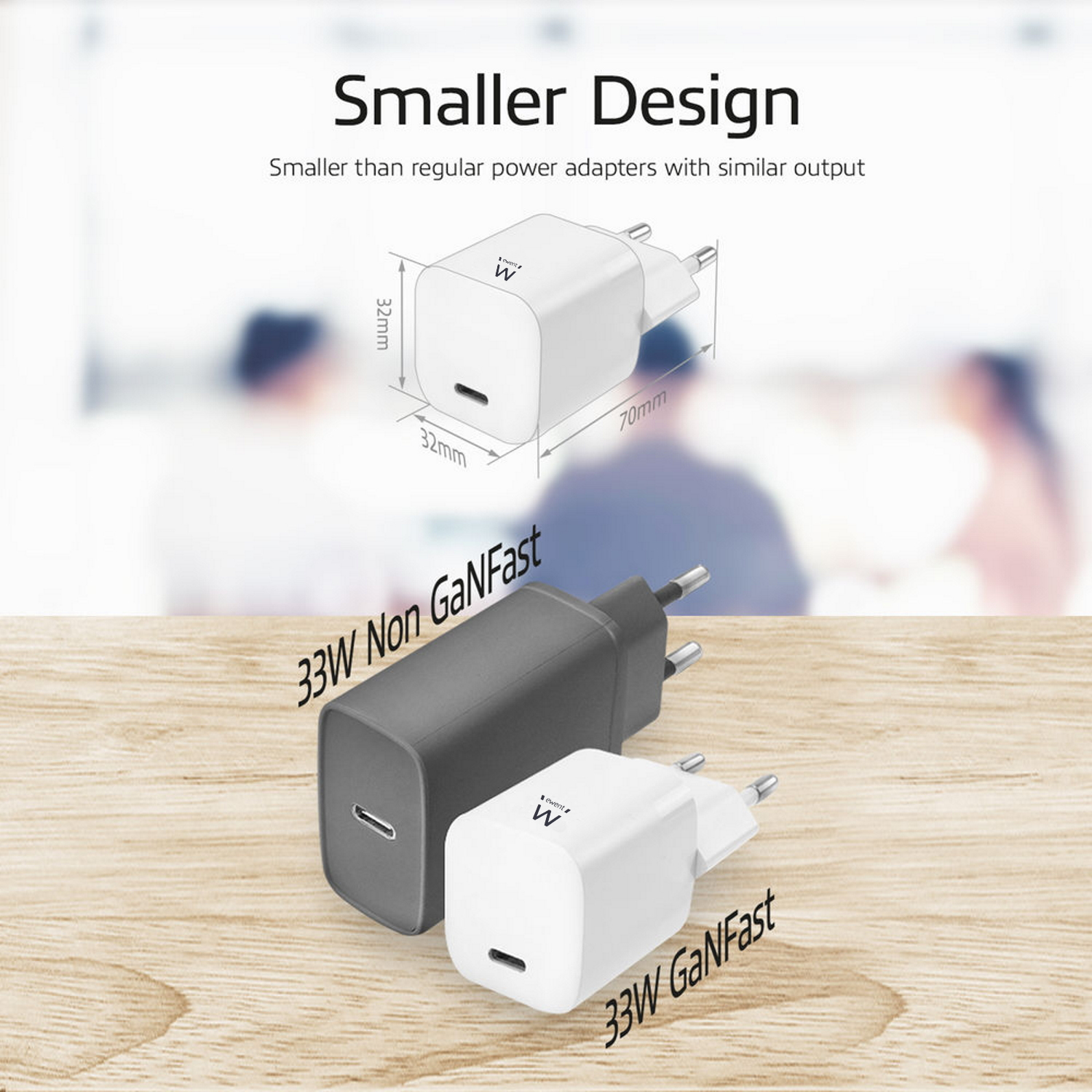 Ewent EW1322 mobile device charger Universal White AC Fast charging Indoor – image 2