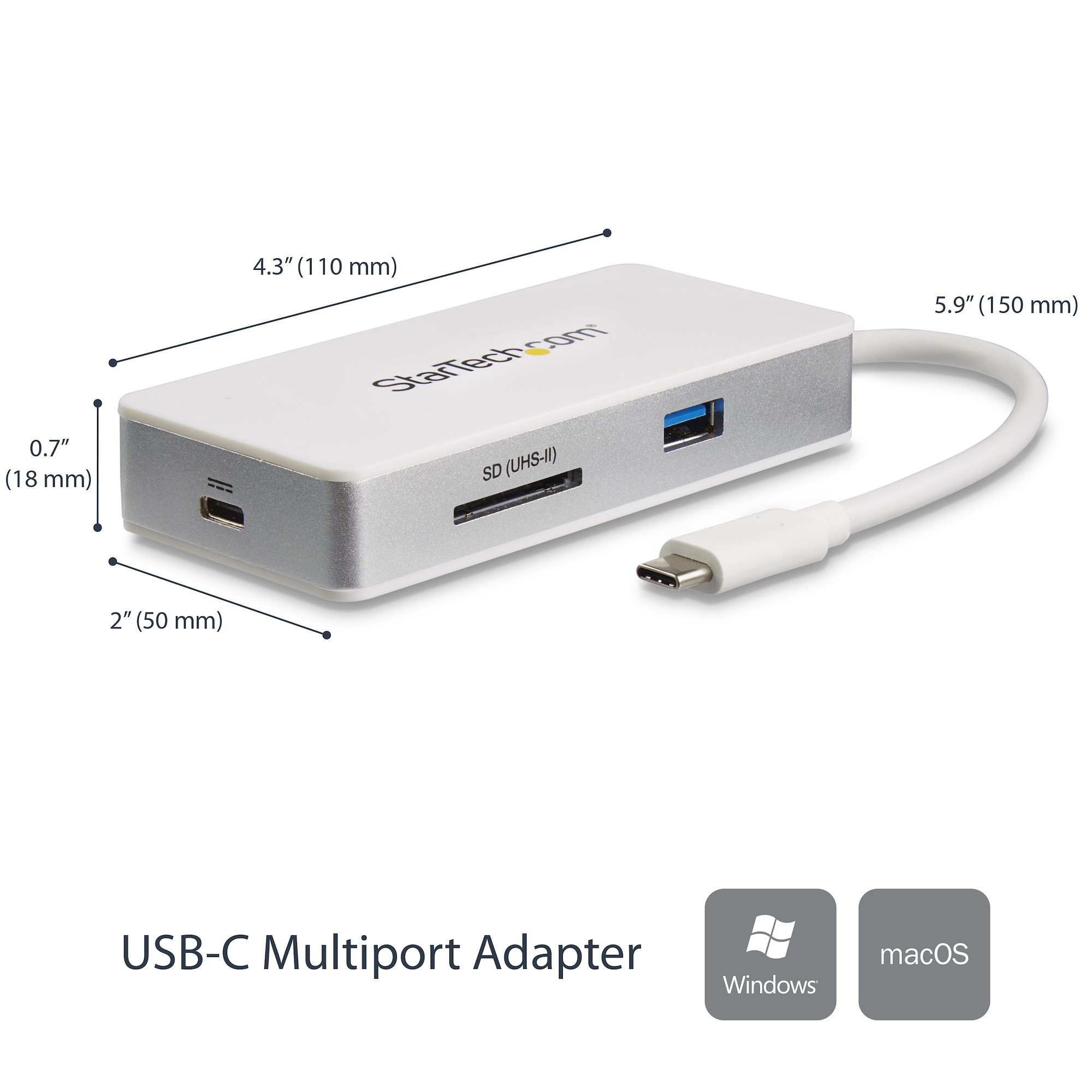 StarTech.com USB-C Multiport Adapter - SD (UHS-II) Card Reader – image 2