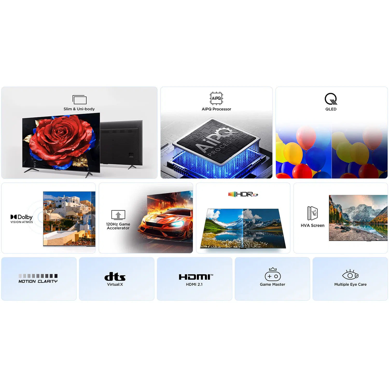 TCL 43T69C TV QLED 43 (109 cm) 4K UHD 3840x2160 HDR10 Android TV 3xHDMI 2.1 WiFi — photo 14