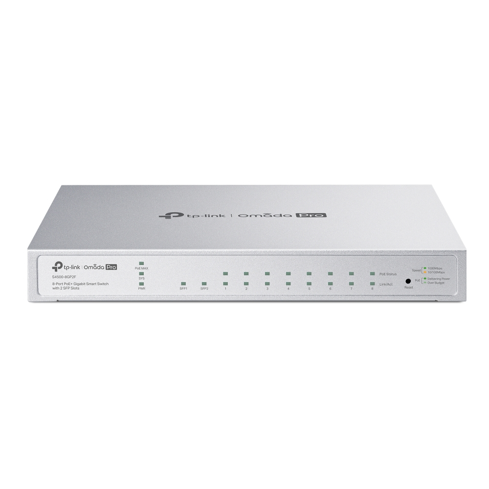 OMADA PRO 8-PORT 1G POE+ SWITCH 8X1G POE 2X1G SFP 61 W POE POWER