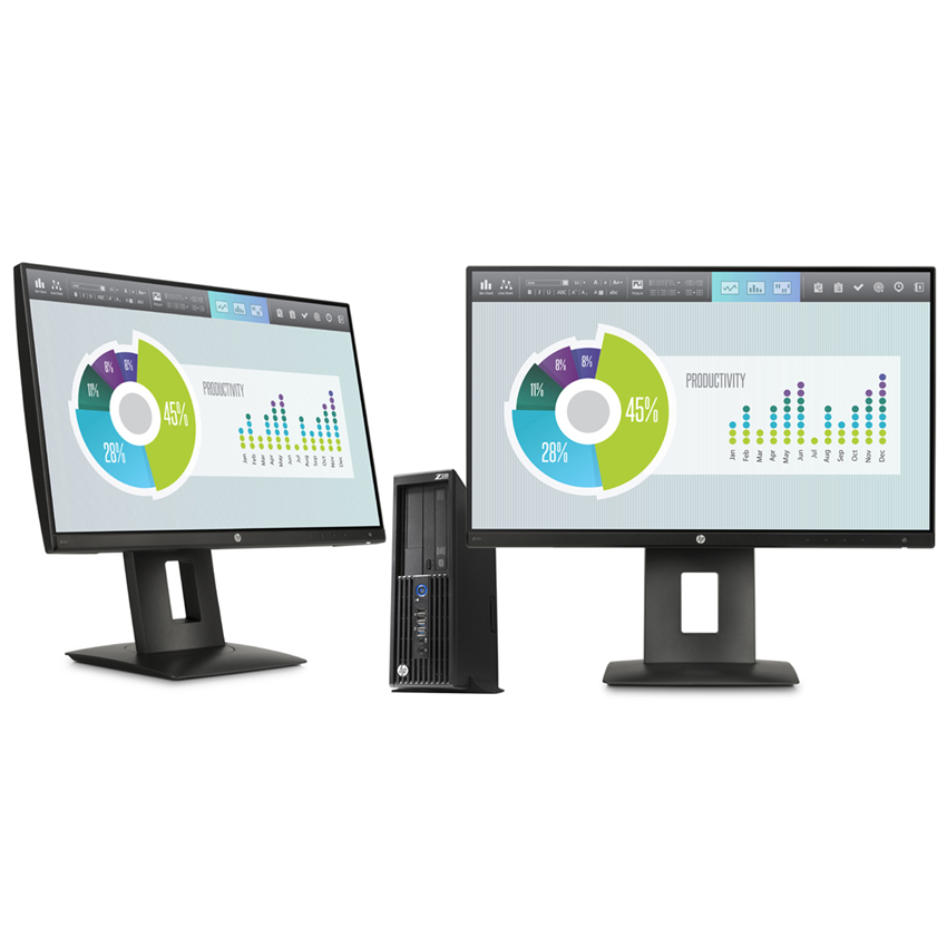 HP 230 SFF + NVIDIA Quadro K620 + 2x Z22n