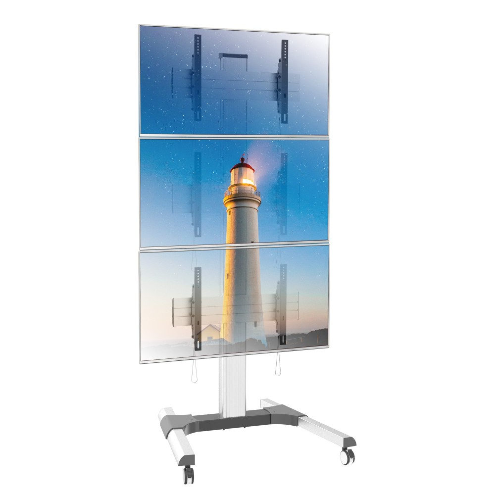 Techly Floor Stand for 3 LCD/LED TVs 32-55" for Video Wall – image 3