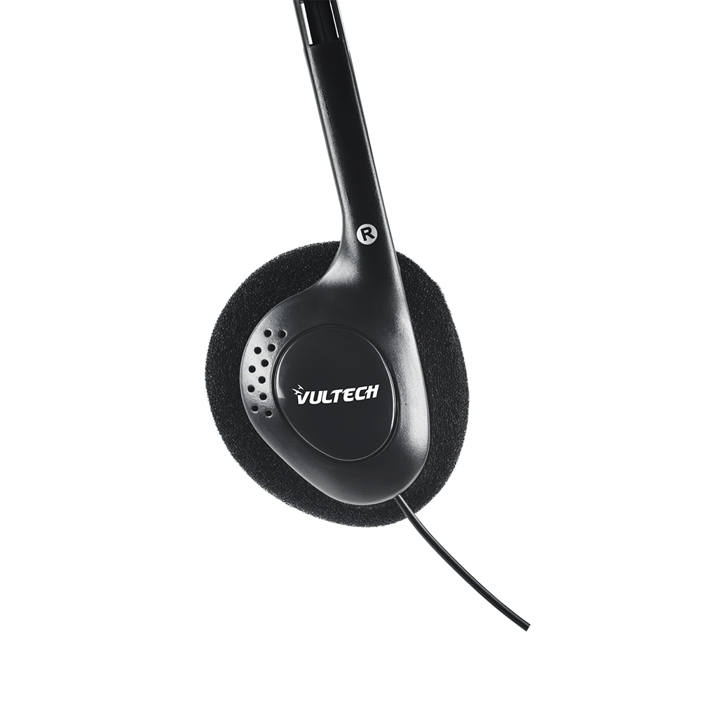 Vultech HS-01 headphones/headset Wired Head-band Calls/Music Black, Red – image 3