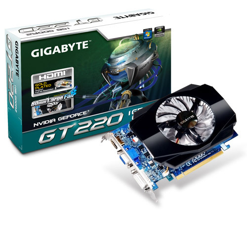 GIGABYTE GV-N220D2-1GE graphics card NVIDIA GeForce GT 220 – image 2
