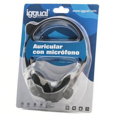 iggual PSI09049 headphones/headset Wired Head-band Gaming Black, Grey – image 2