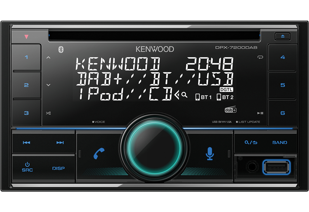 Kenwood DPX-7200DAB car media receiver Black