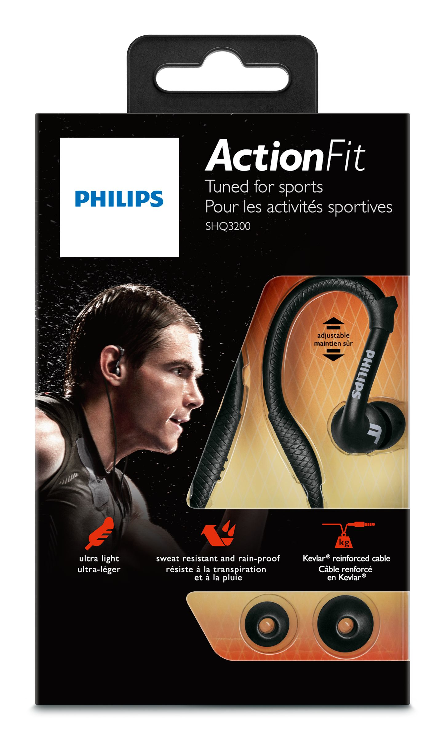 Philips ActionFit SHQ3200BK/28 headphones/headset Wired Sports Black – image 2