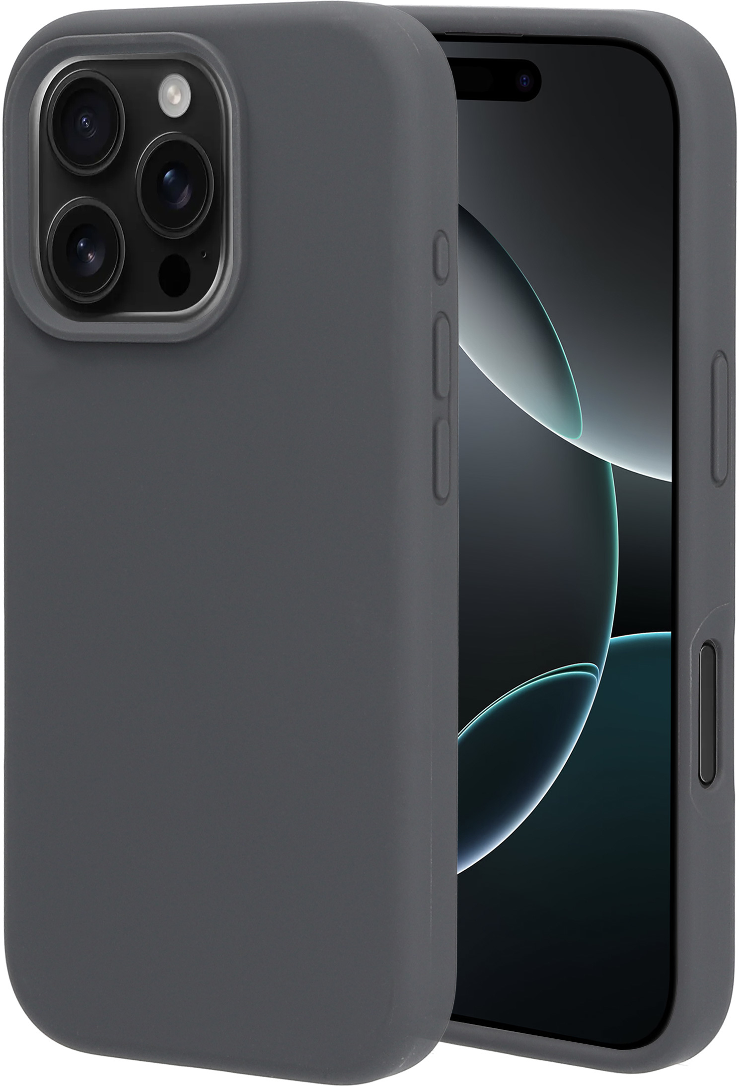 Mobiparts Silicone Cover Apple iPhone 16 Pro Urban Grey