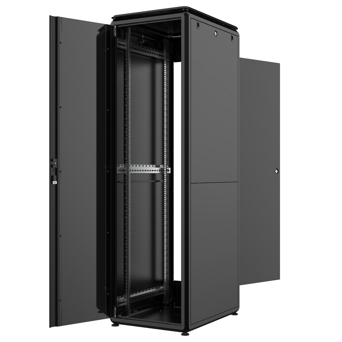 Lanview RDL42U68BL rack cabinet 42U Freestanding rack Black – image 2