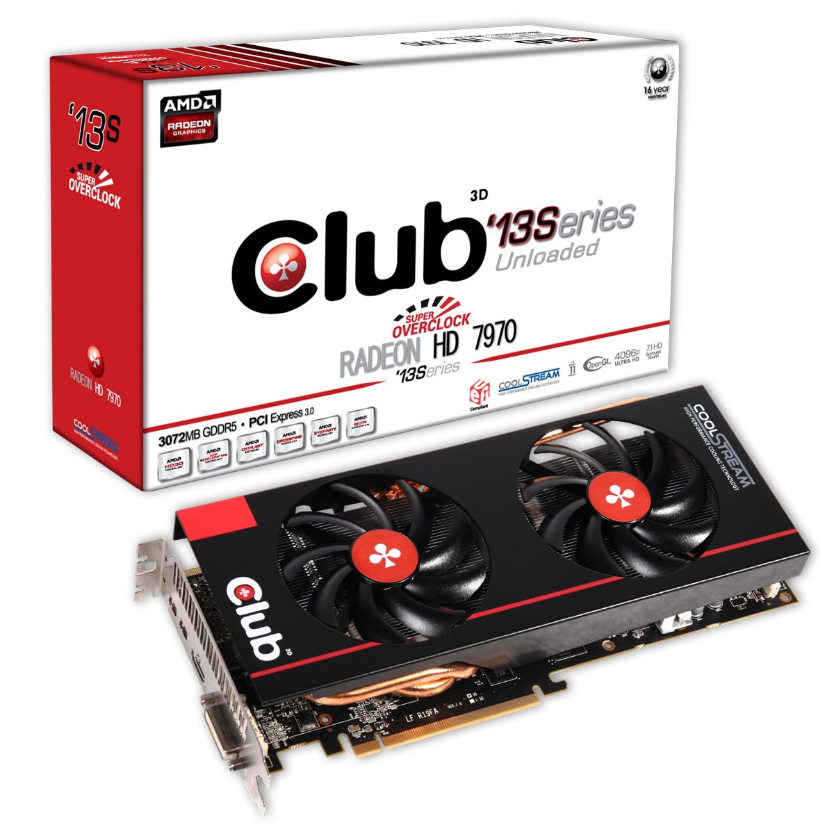 CLUB3D CGAX-7977S13 graphics card AMD Radeon HD7970 – image 1