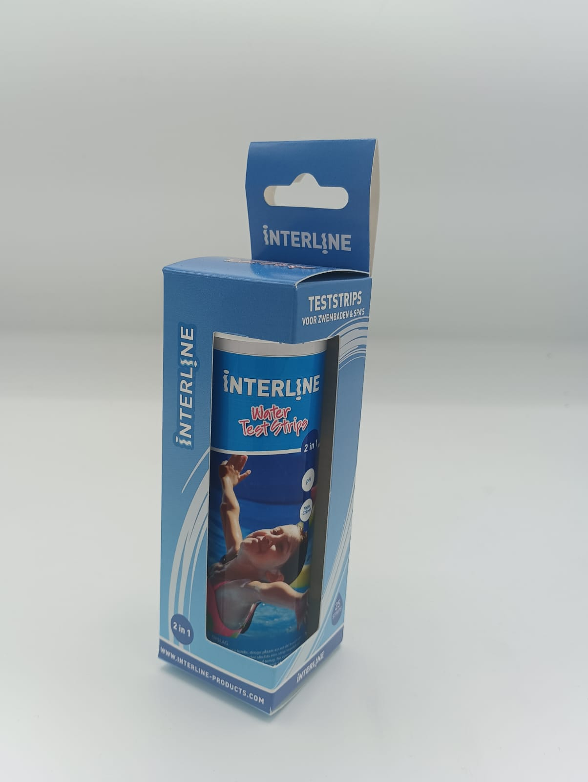 صورة شرائط اختبار Interline، الكلور ودرجة الحموضة، 25 قطعة