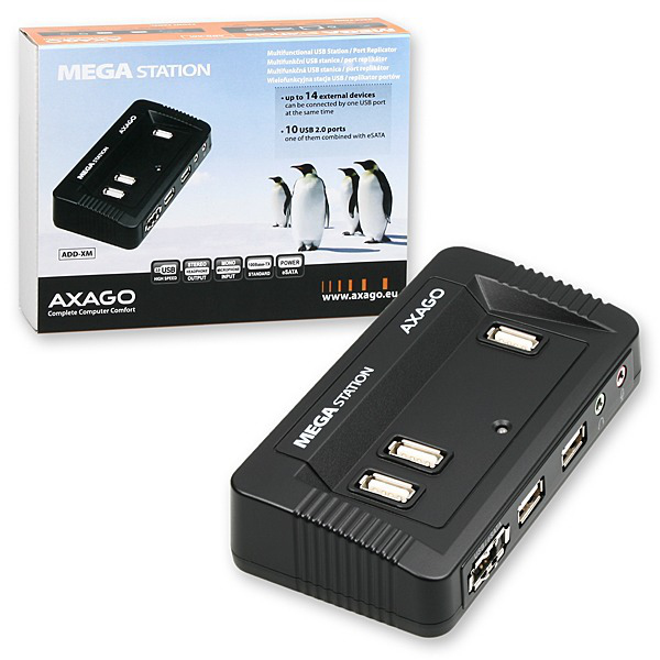 Axagon ADD-XM laptop dock/port replicator Black – image 5