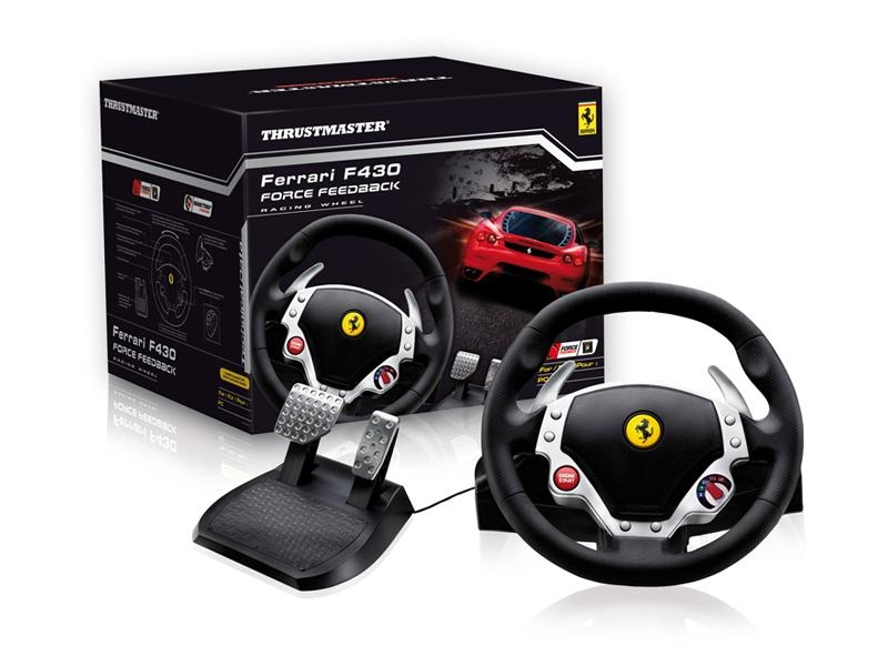 Thrustmaster AC-F430FFBP3 Gaming Controller Black, Silver Steering wheel + Pedals Analogue / Digital PC, Playstation 3